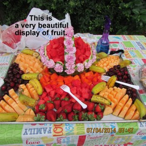 Beautiful fruit basket
