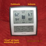 Indoor/Outdoor temperature